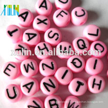 stock unique lettre de chaque sac alphabet en plastique oblat perles 4 * 7mm